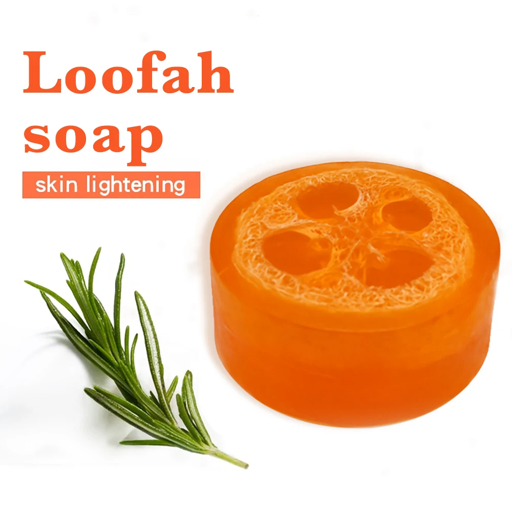 

Private Label Remove Skin Acne Deep Cleansing and Whitening Soap Face Care Natural Honey Loofah Soap Handmade Diffuser Oil Soap, Orange,blue,pink,