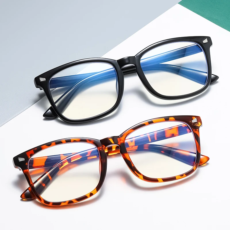 

clear blue ray light glasses anti bluelight plastic reading glasses frames optical eye glasses