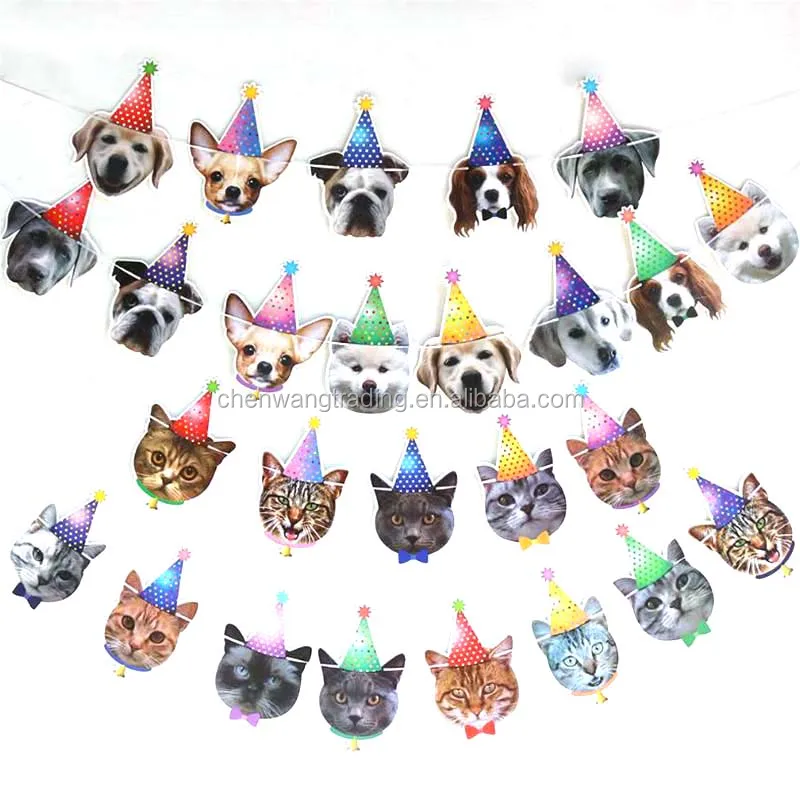 Chiens Guirlande D Anniversaire Drole Corgi Visage Portrait Anniversaire Banniere Chien Chat Banderoles Decoration Chien Chat Tirant Drapeau Bannieres Buy Bannieres De Chat De Chien Drapeau De Traction De Chat De Chien Banniere D Anniversaire