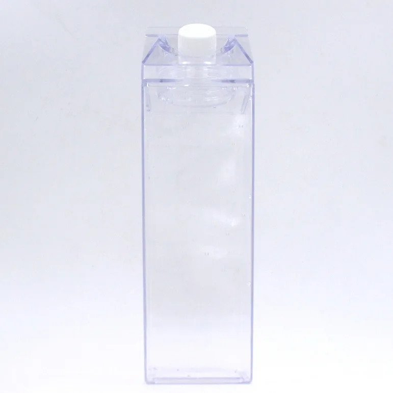 

Custom Logo plastic milk carton water bottle, 1000ml milk drinking water bottle