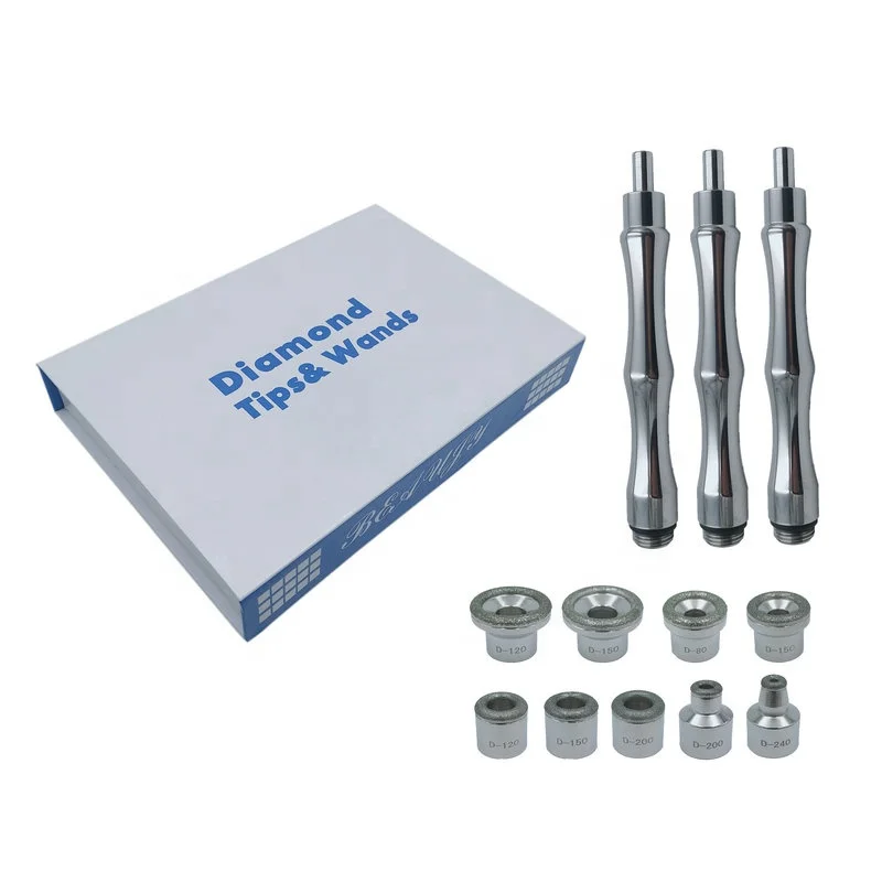 

Home use face beauty care disposable hydra crystal diamond microdermabrasion tips, Silver