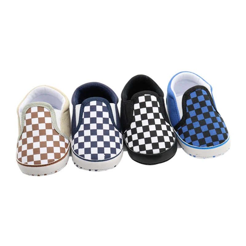 

Spring And Autumn No Lace Up Breathable Lattice Casual Sneaker Classical Canvas Baby Shoes