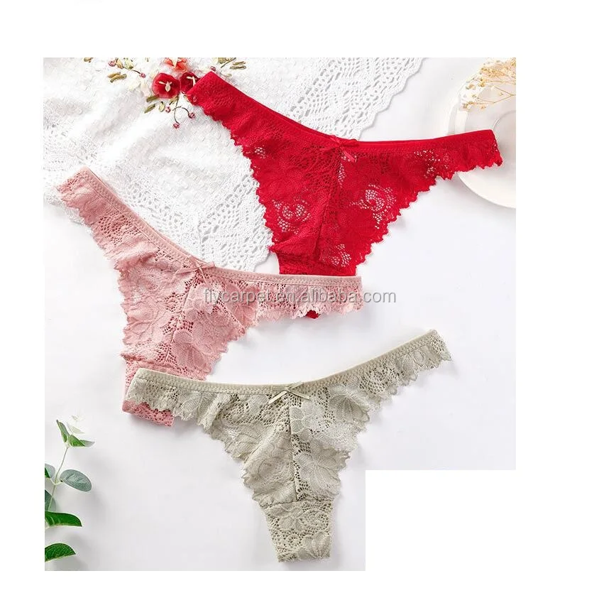 

Lace Erotic and Sexy LACE Transparent T-back Thong Underwear Panty