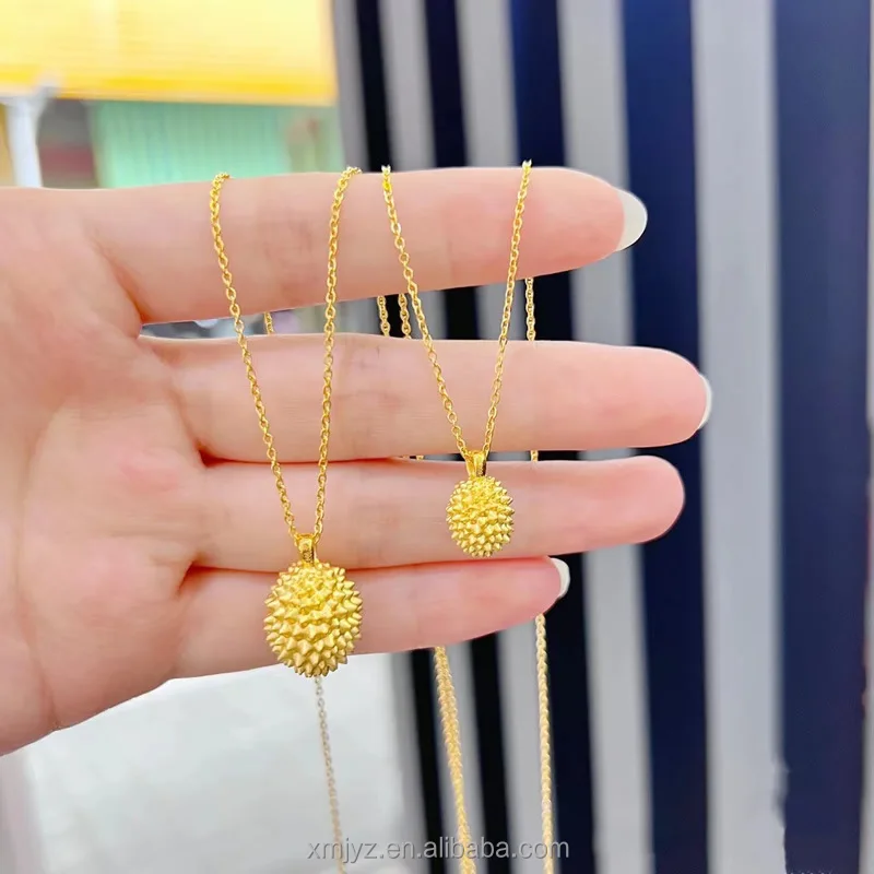 

Certified In Stock Wholesale Hipster 3D Hard Pure Gold Durian Pendant 999 Pure Gold Pendant 3D Gold Necklace Pendant Necklace