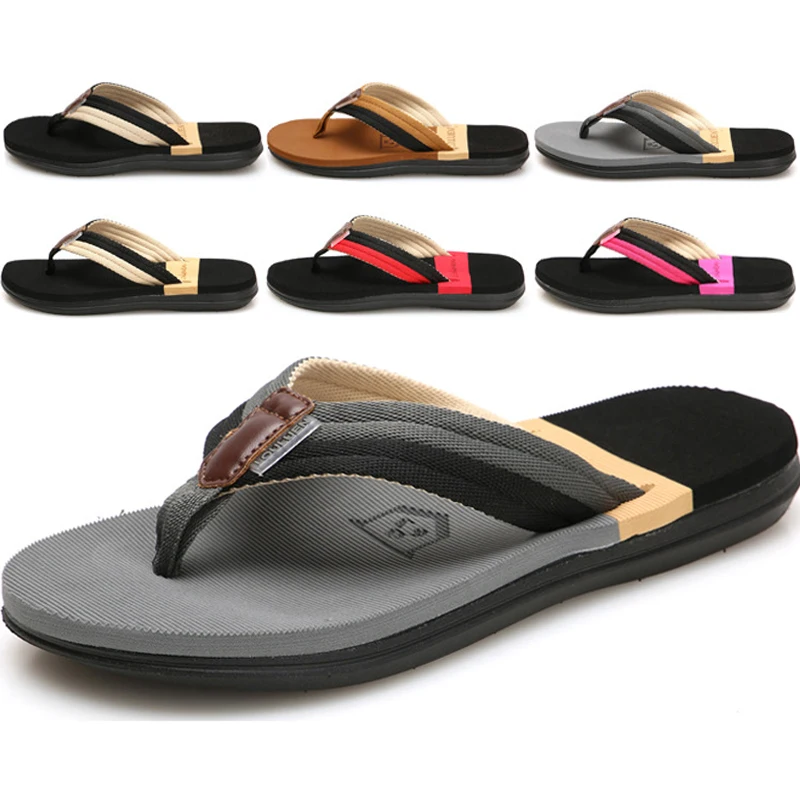 

Summer flip flops couple beach sandals flip-flops rubber outdoor trend men's slippers wholesale, Oem color