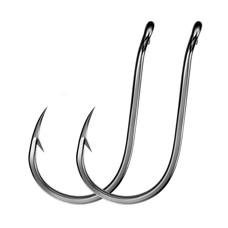 

Factory price classic sea stainless steel fishing hook manufacturers/circle hooks, Black chrome / tin