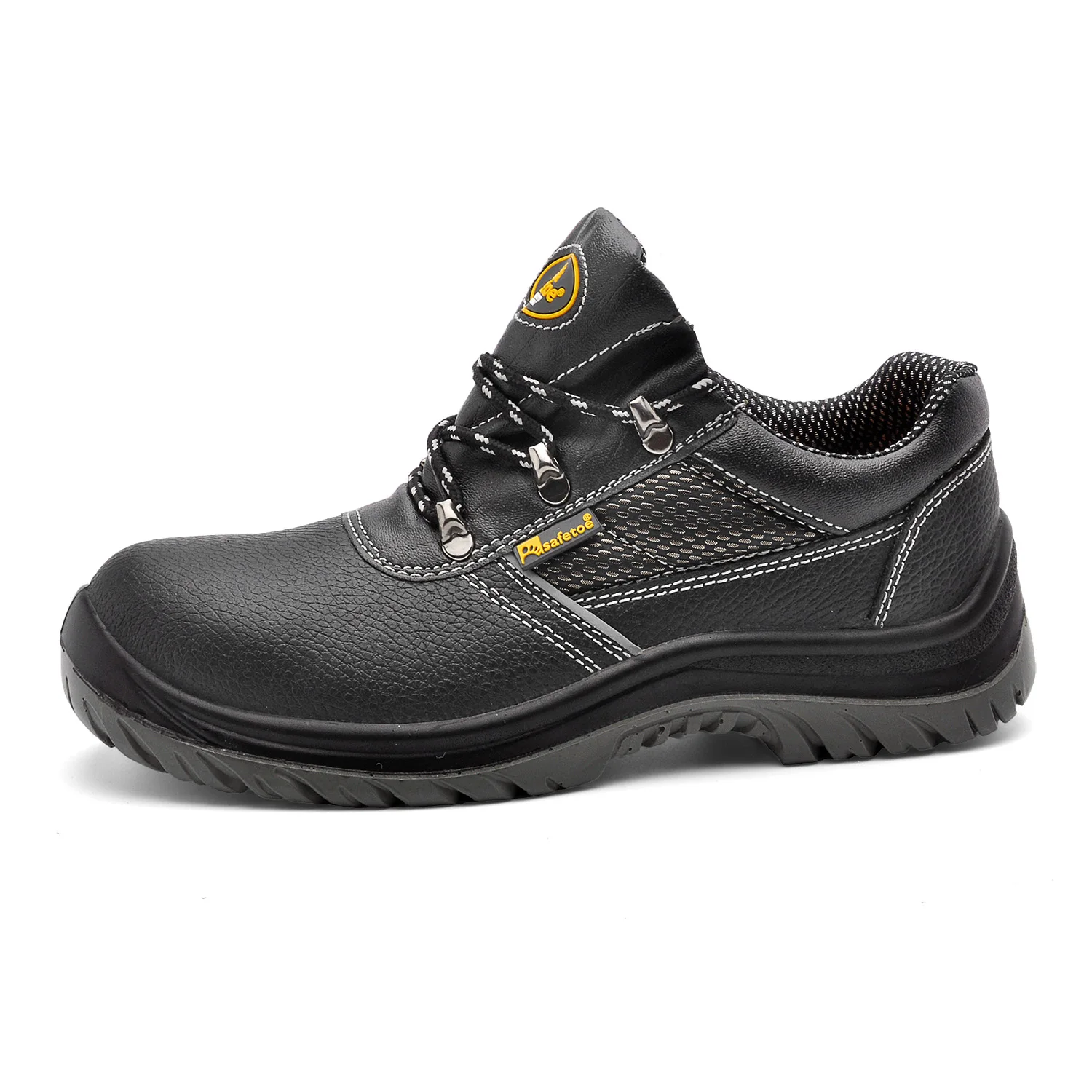 

China suppliers leather steel toe work shoes stock CE approved industrial safety shoes price