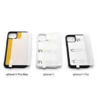 

Factory Outlet Heat Transfer Blank 2D TPU Tempered Glass Inset Phone Case For IP11 Pro Max