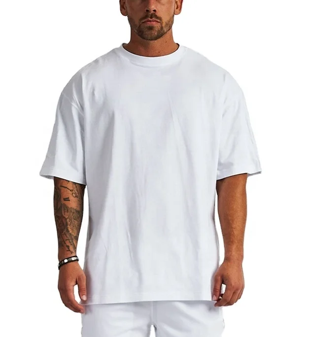 Manufacturer Heavyweight t Shirt Oversized Cotton Unisex t Shirt Mens Customized logo Crewneck t Shirt