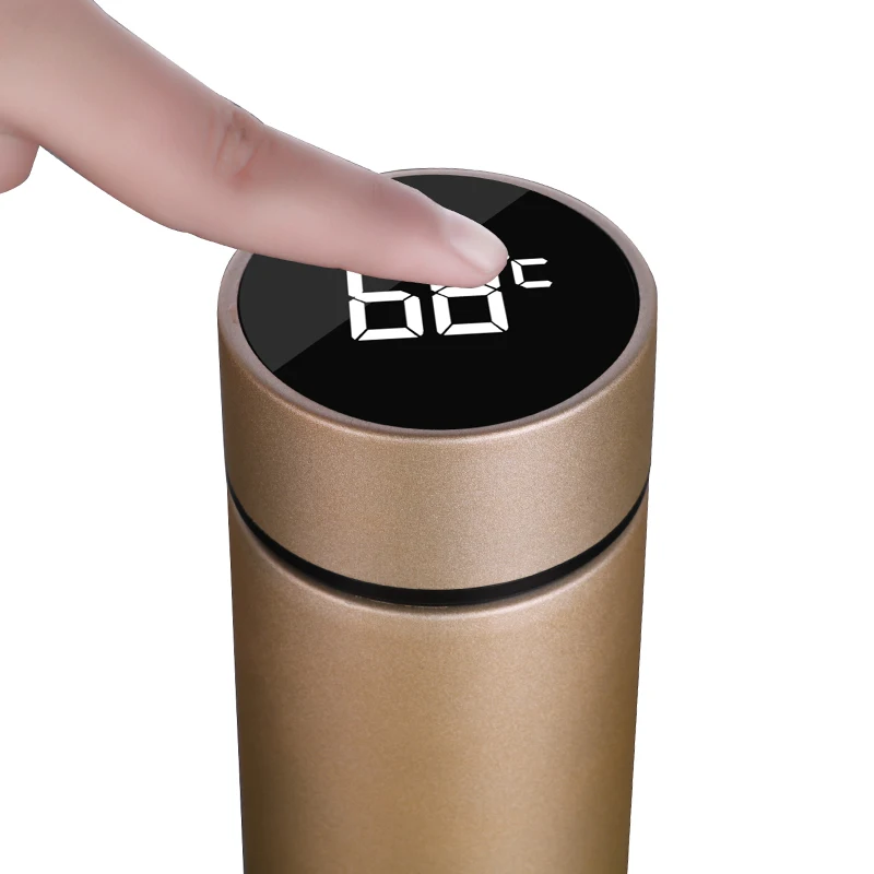 

Oudon 500ml smart water bottle LED temperature display vacuum thermo flask bottle