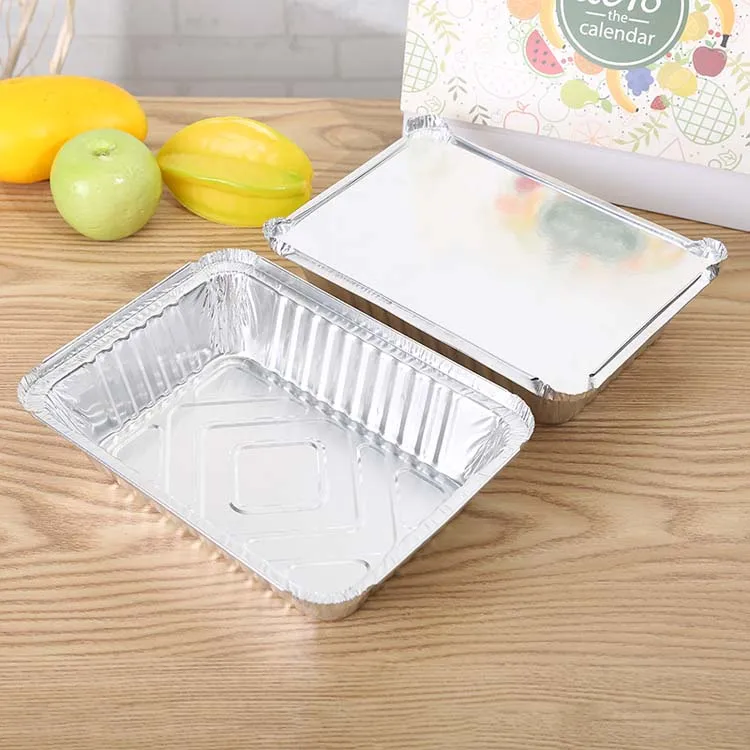 1000ml Disposable Aluminum Foil Box For Food Packaging Heavy Duty