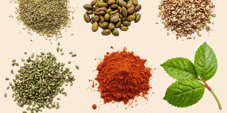 An organized spice rack with classic Italian herbs.