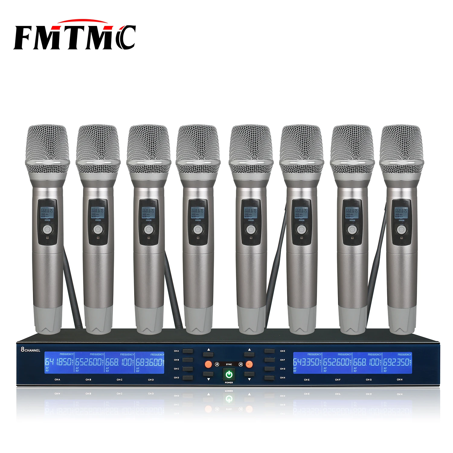 

Good Quality U-M8100 Handheld Professional 8 Channels UHF Wireless Microphone for Conference Speech Teaching Party Church