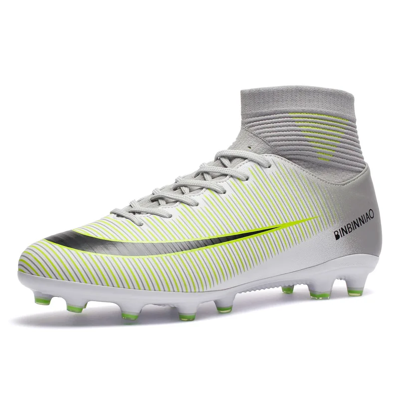 Men's High Ankle Football Boots Soccer Sport Shoes Football Cleat