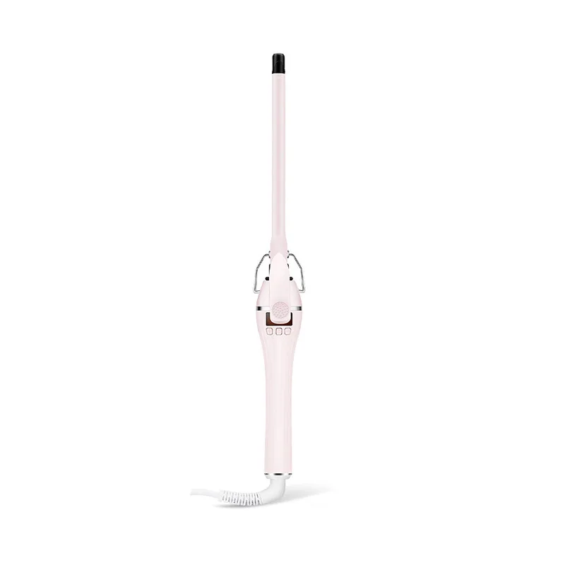

9/13/16/19mm Temperature Control Adjustable Size Automatic Curls Air Hair Curler, Pink