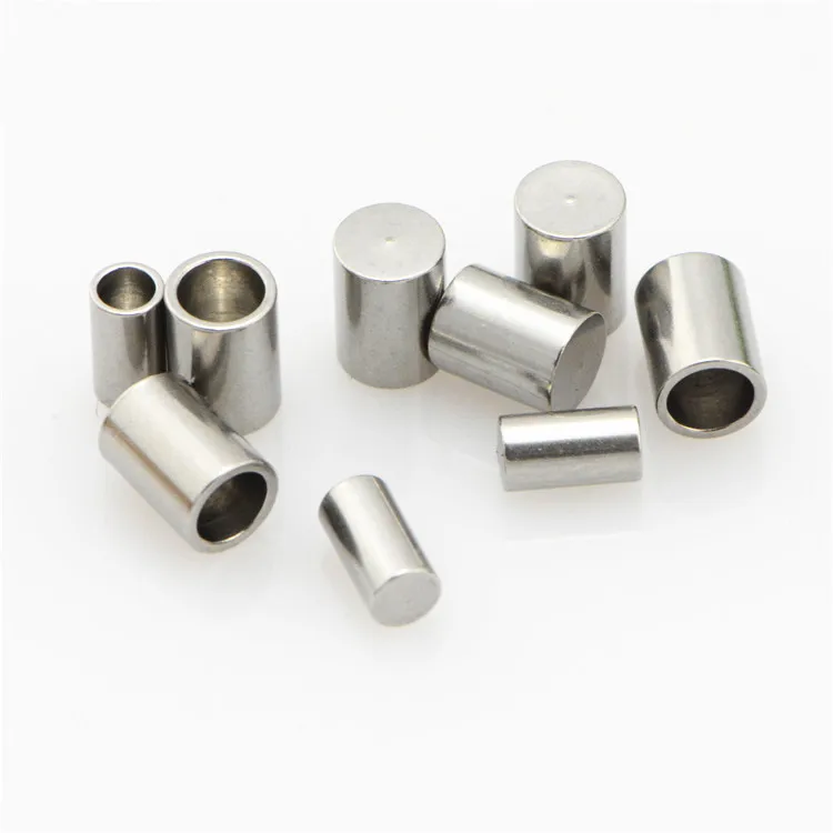 

S1148 Fit 2mm 3mm Cord stainless steel End Caps ,jewelry Leather Rope end caps, Steel,gold