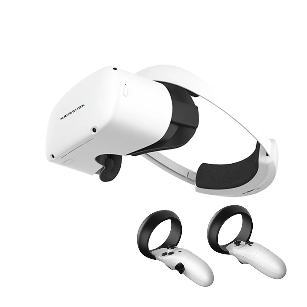 

Headset vr gaming android mobile phone 3d vr cardboard glasses foldable vr all in one good price, White