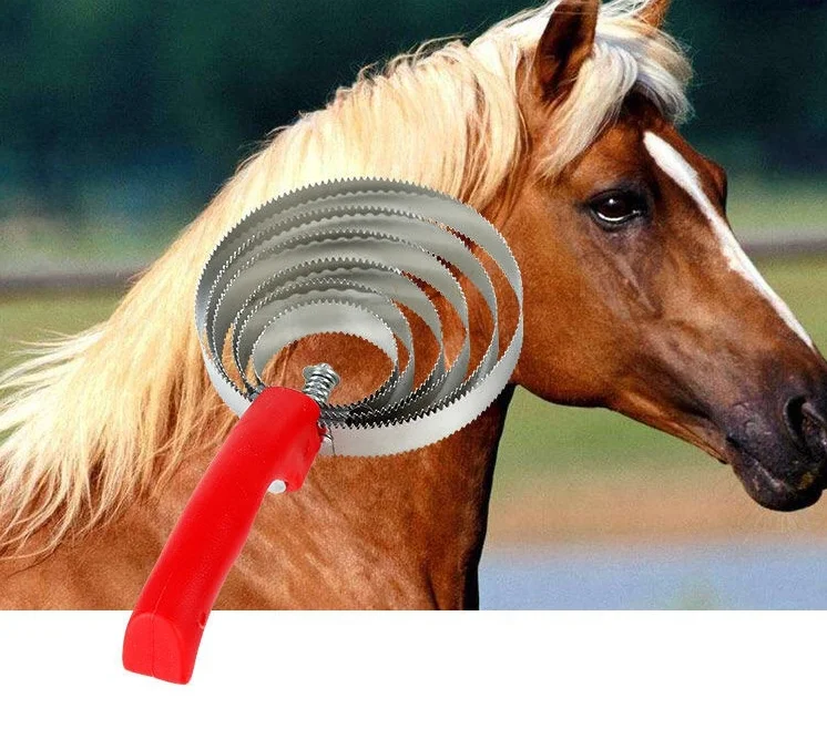 

Galvanized Steel Spring Curry Horse Comb, Size Varies,Single Blade Shedder Horse Scraper