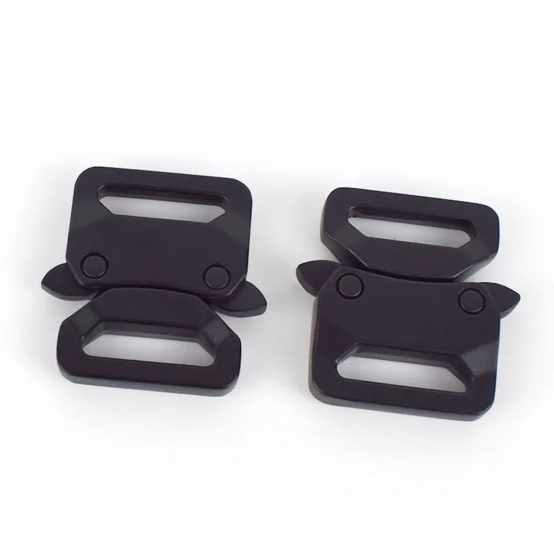 

Meetee YK067 Automatic Release Buckles Belt Adjustment Buckle DIY Multifunctional Outdoor Strap Band Snap Hook, Black