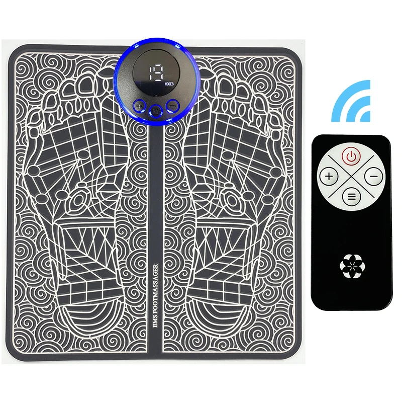 

JK Electric Wireless Feet Muscle Stimulator Physiotherapy Revitalizing Pedicure Tens Vibrate Foot Massage Mat EMS Foot Massager