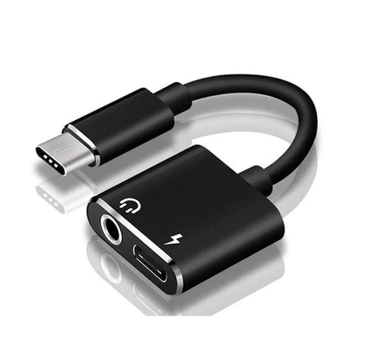 

Aux Audio 2 In 1 Type C Usb C To 3.5mm Headphone Jack Adapter Charger Cable For Android