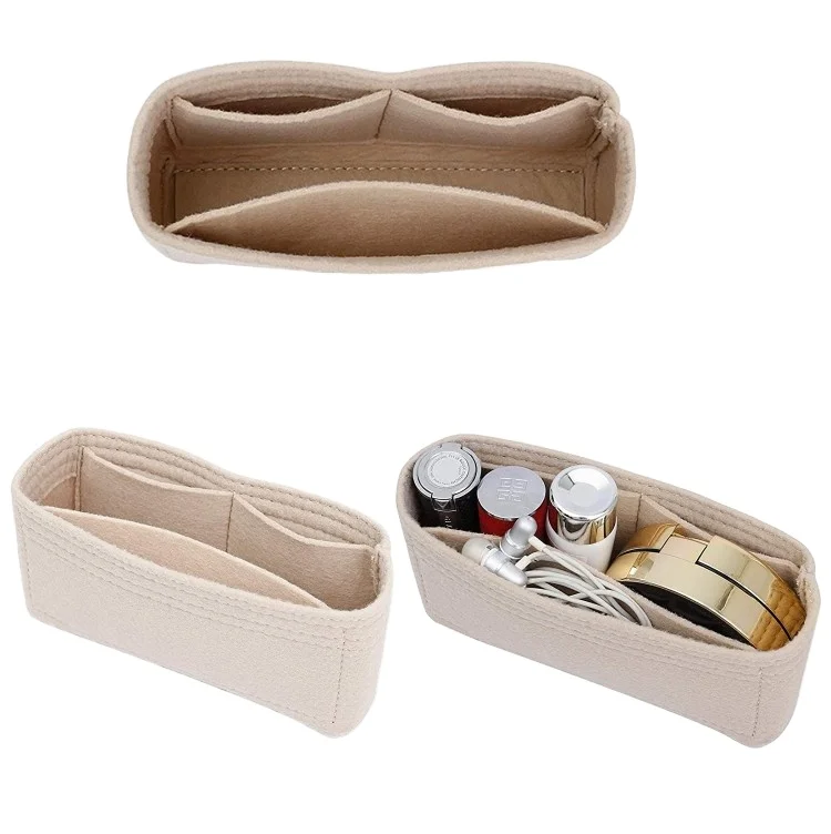 

Handbag Organizer Travel Insert Small Bag Tidy Organizer , Tote Bags Purse Organiser Insert Felt Handbag Liner Insert, Khaki