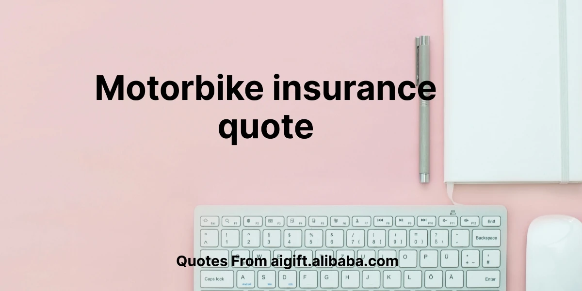 motorbike insurance quote