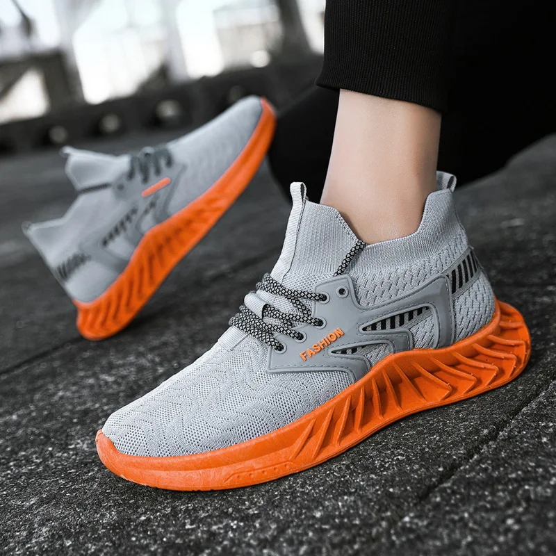 

XUAN YANG New Casual Sports Shoes Breathable Mesh Fly Woven Men's Trendy Running Sneaker