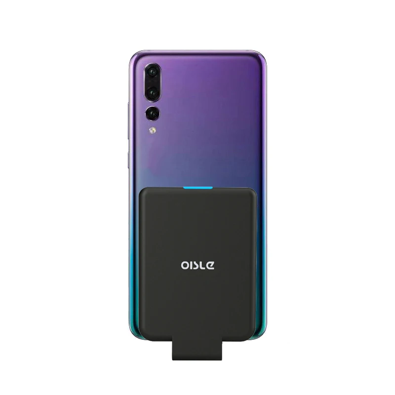 

OISLE Mini Universal Power Bank Case Easy Carrying QI Power Bank Wireless Charger