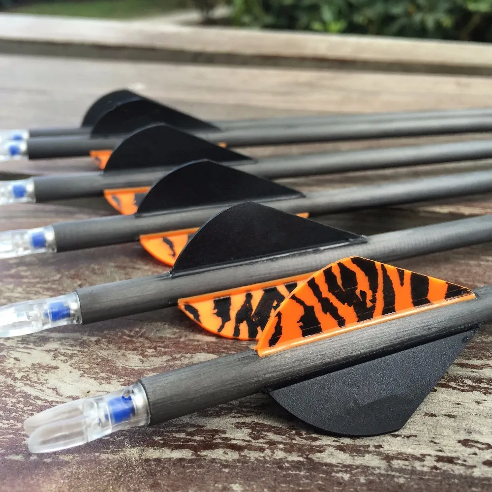 Easily Turn Off New Lighted Arrow 6.2mm Carbon Arrows Plastic Nocks