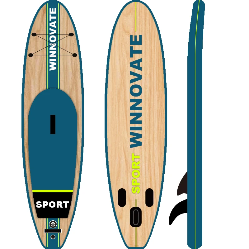 

WINNOVATE1031 Drop Shipping stand up paddle board inflatable windsurf board Wood Surfboard