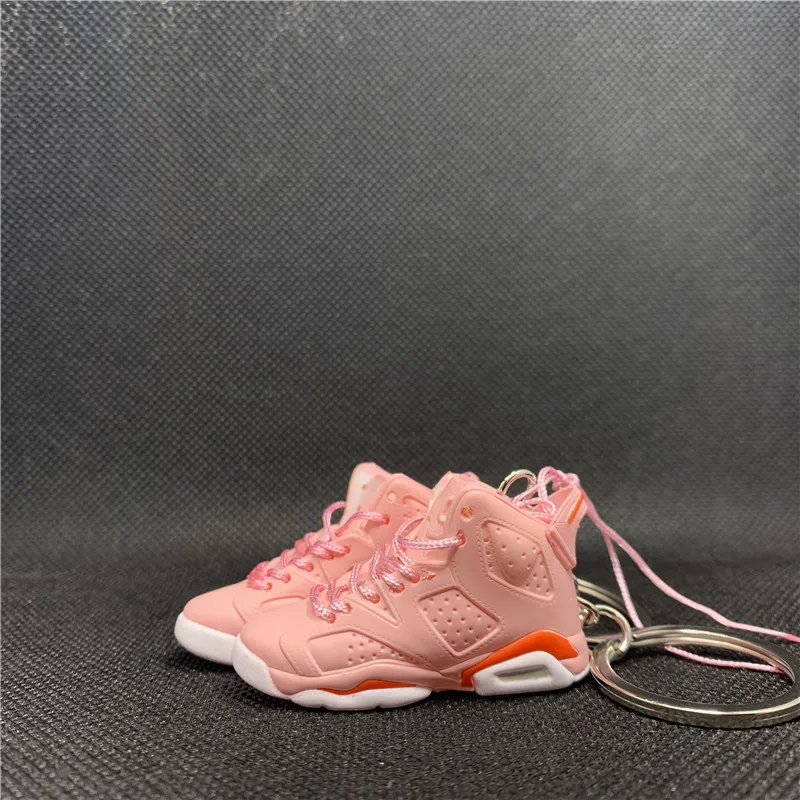 

Custom plastic Keyring Basketball Rubber Pvc Mini Shoe Key Chain 3D Sneaker Keychain