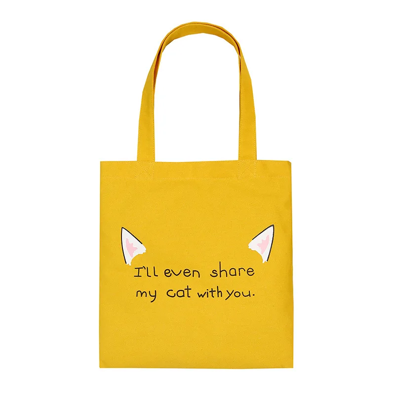 

Customized Fashion School Canvas Cotton Tote Shopping Bag