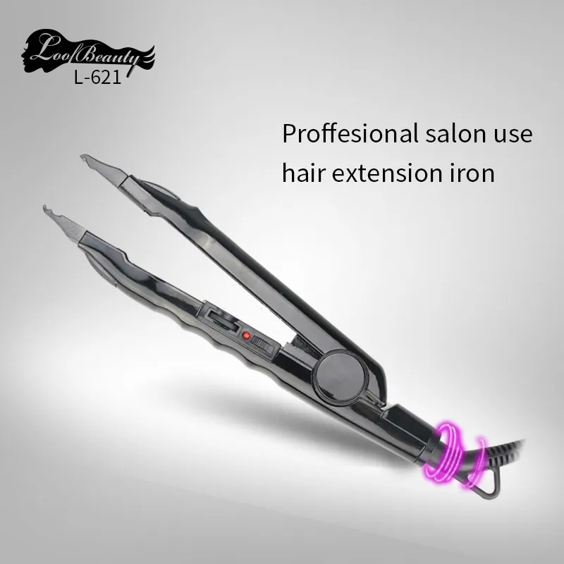 

lOOF L-621 Tem Control Hair Extensions Tools Mini Iron Connector, Zebra