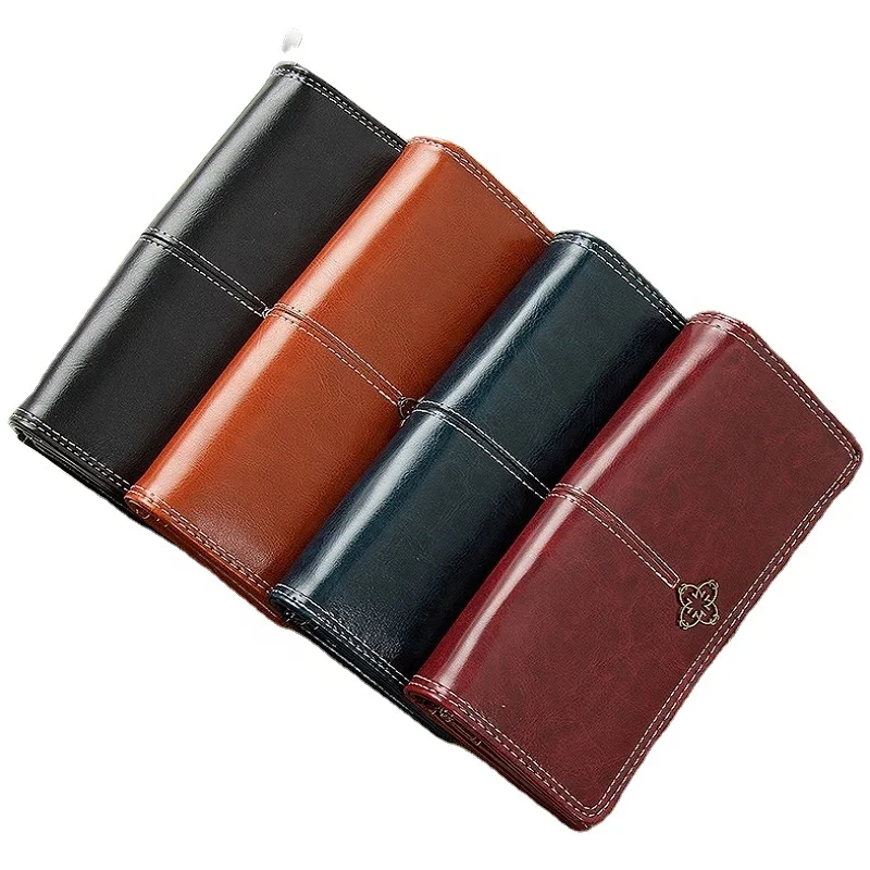 

Wholesale credit card holder wallet vintage portable long pu leather purse for women, Customized