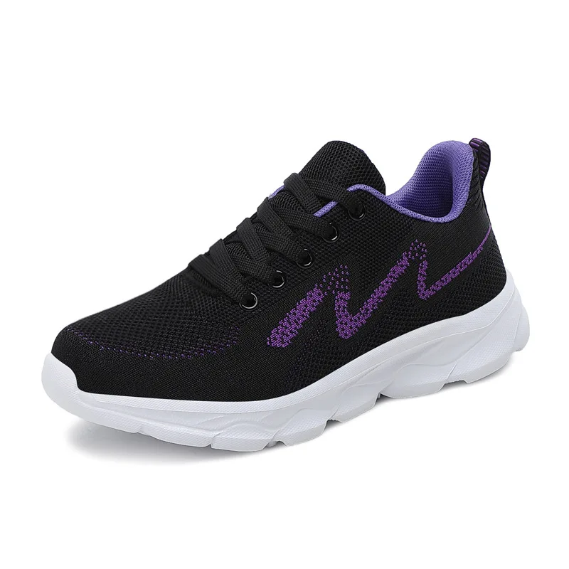 

Fashion Designer Running Shoes Floral Fabric Black Breathable Sneakers For Women, Black,brown