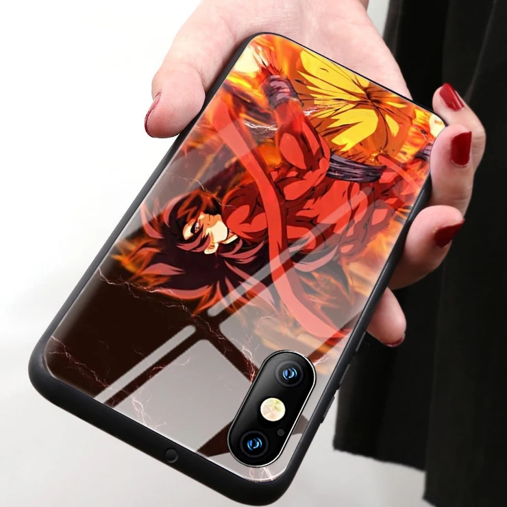 Custom Design Dragon Ball Super Anime Glass Phone Case For Iphone 6s 7