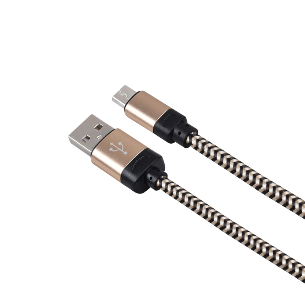 

Free Shipping Wholesale Usb Cable Micro Usb Data Cables Fast Charging 2A Fabric Braided Android Mobile Phone Charger