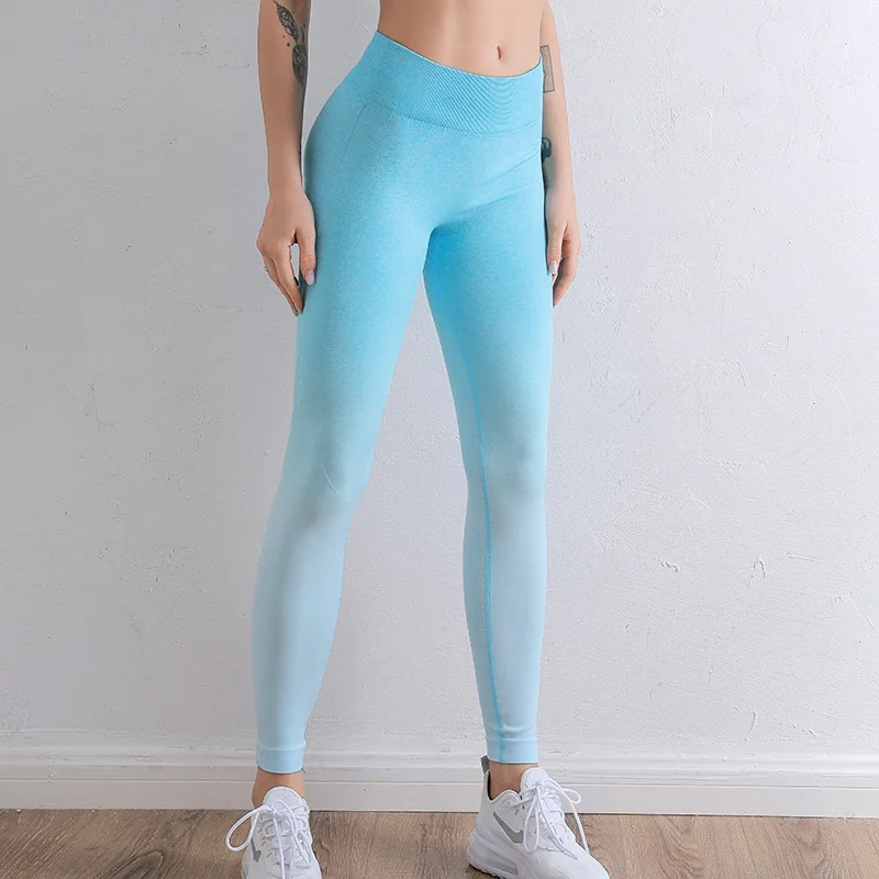 

Women High Waist Workout Gym Smile Contour Seamless Leggings Yoga Pants Tights