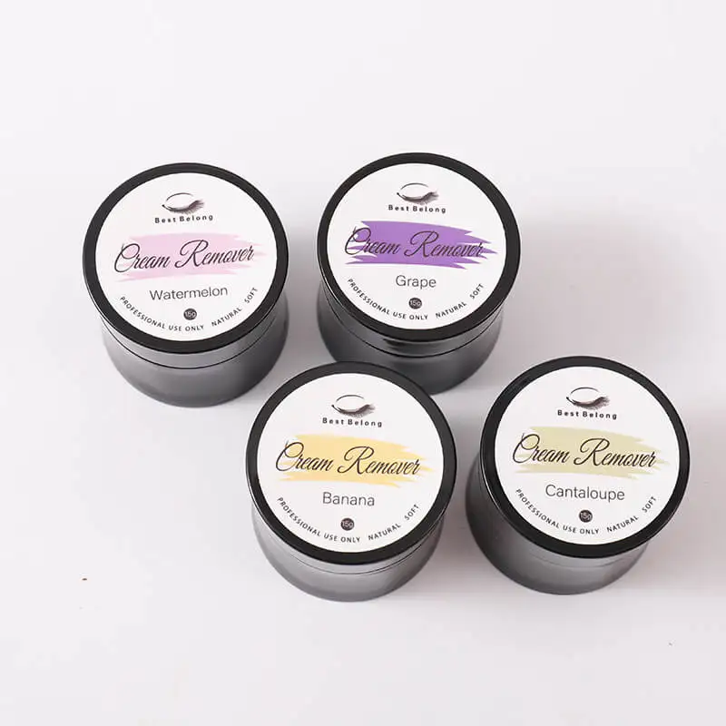 

Cream Remover For Eyelash Extension 5g/10g Gel Glue Remover Cream With Custom Eyelash Glue Remover Packaging With Frut Scent