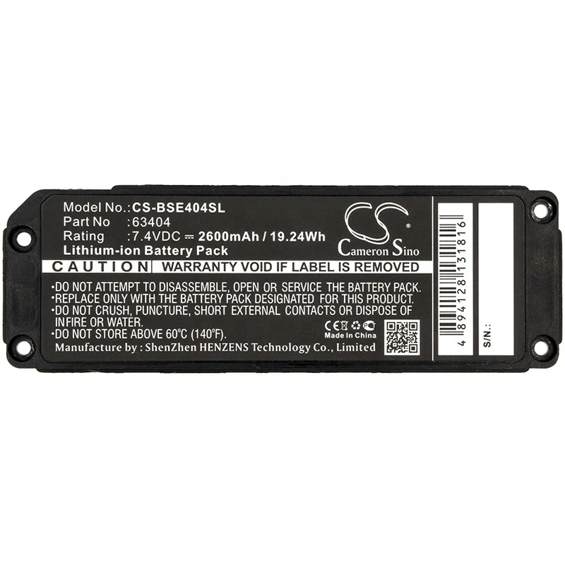 

63404 Speaker Battery CS-BSE404SL For BOSE Soundlink Mini Replacement Factory Price Hot Sale High Quality Batteries AKKU 2600mAh