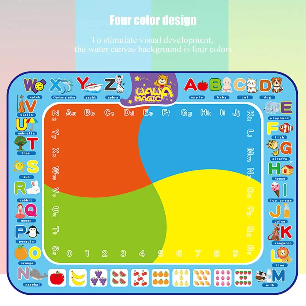 Kids Color Painting Writing Doodle Board Toy Doodle Water Drawing Mat ...