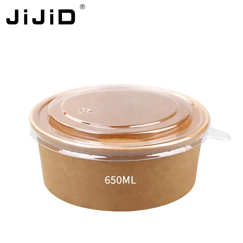 

JiJiD Paper Packaging Take Away Lunch Box Disposable Food Container Packaging Kraft Paper Boxes