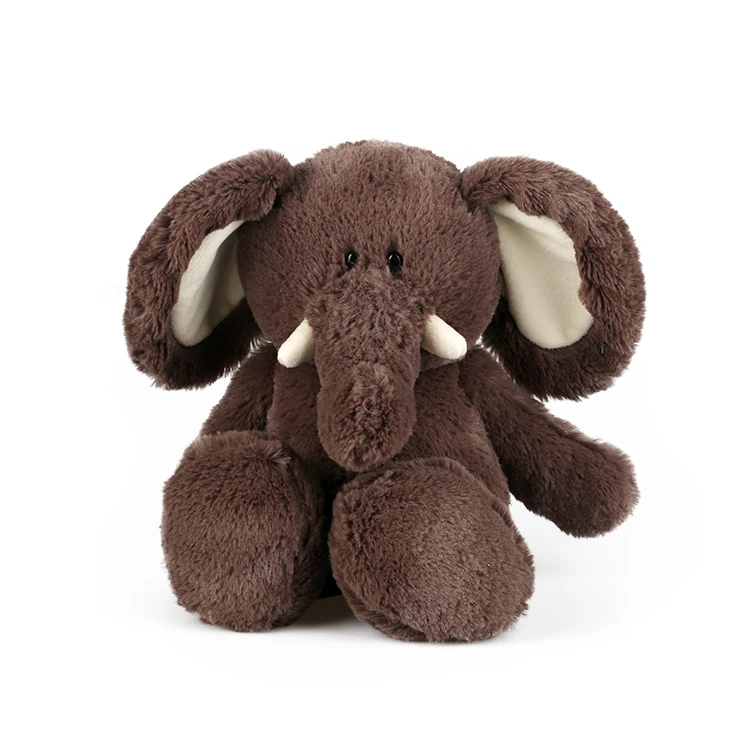 Super Soft Plush Oem Soft Stuffed Wild Cute Plush Grey Elephants Toy