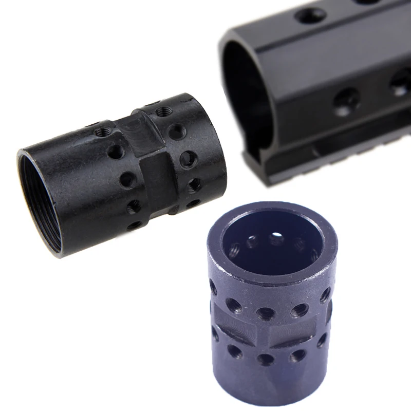 

Tactical Stainless Steel Barrel Nut for Hunting Free Float Keymod Handguards Suitable, Black