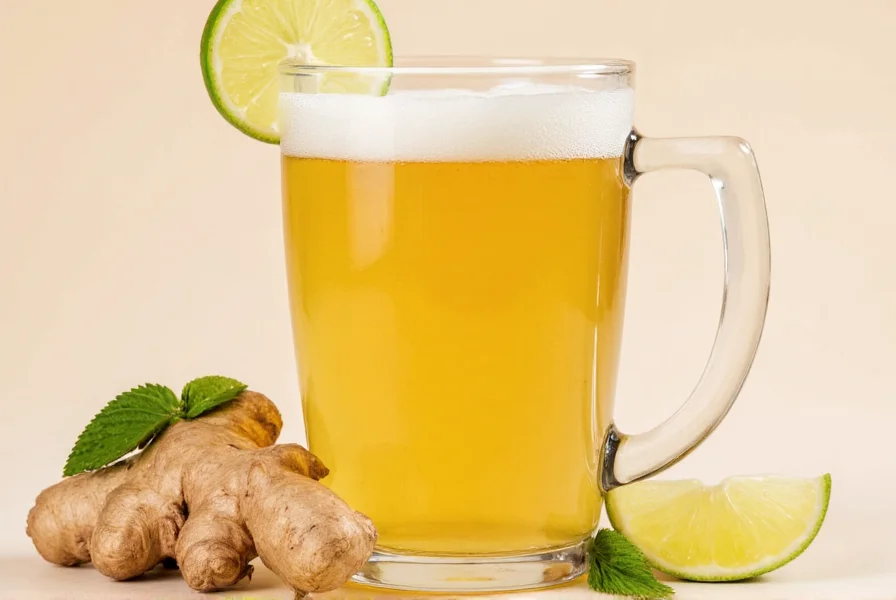 Comparison of regular ginger ale and diet ginger ale bottles side by side showing nutritional differences