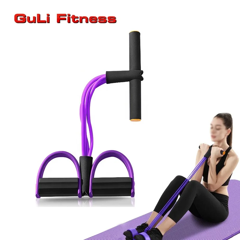 

Multi-Function Tension Rope Elastic Yoga Pedal Puller Resistance Band for Abdomen/Waist/Arm/Leg Stretching Slimming Training