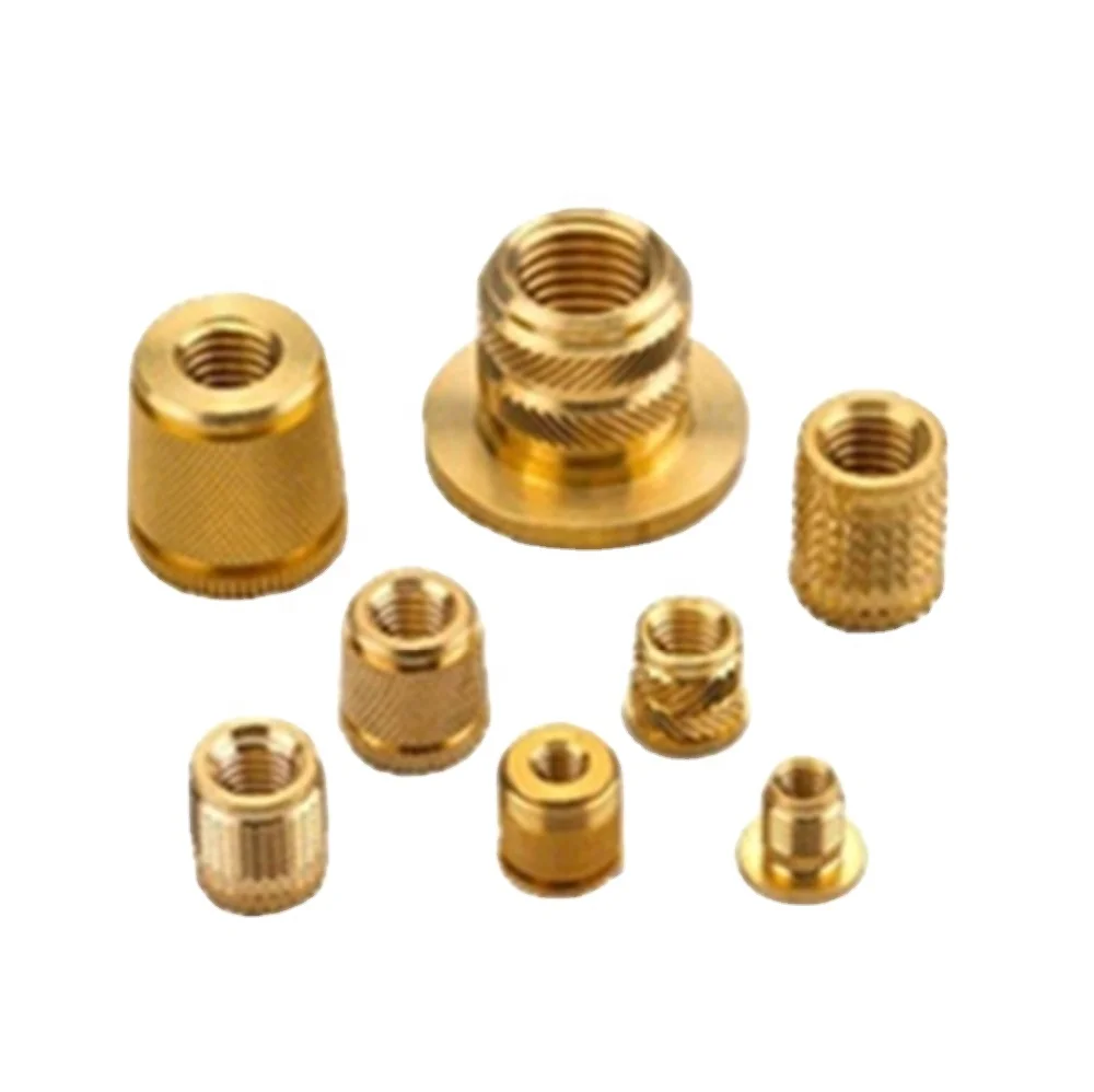 Brass Oem Cnc Machining Insert Screw Turning Metal Custom Turned Milling Bronze Copper Part Bolt Nut Bushing Knurled Accessories