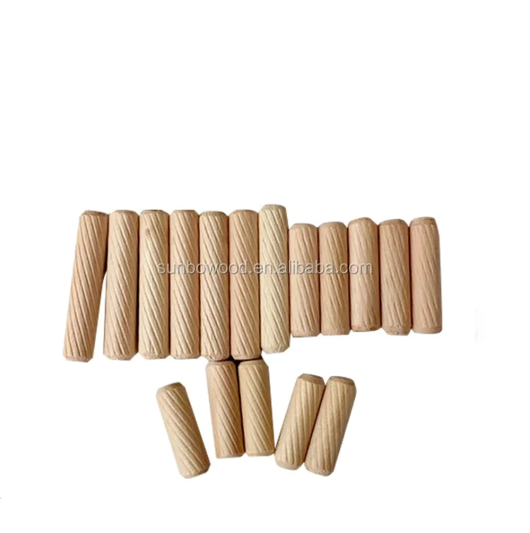 Wholesale Low Price Round Solid Wood Dowels Furniture Hardware