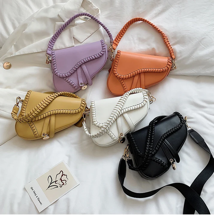 

summer personality women handbags new creative retro crossbody saddle bag shoulder gun purses, 5 colors
